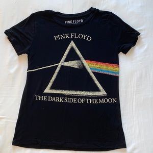 Women’s Pink Floyd Dark Side of the Moon Black Band Tee size M